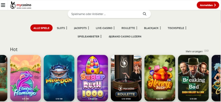 Mycasino - Ihre Wahl in der Schweiz